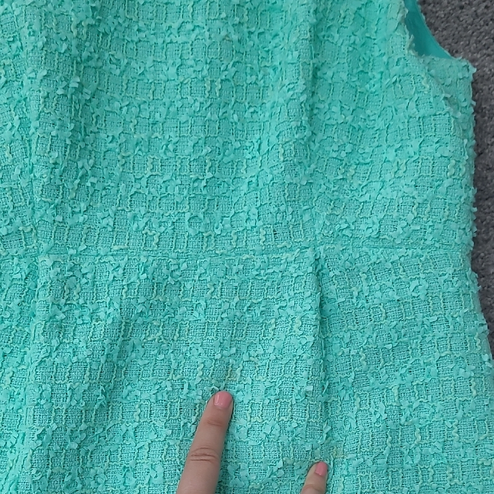 Kate Spade Textured Sleeveless Dress in Aqua - Picture 5 of 5